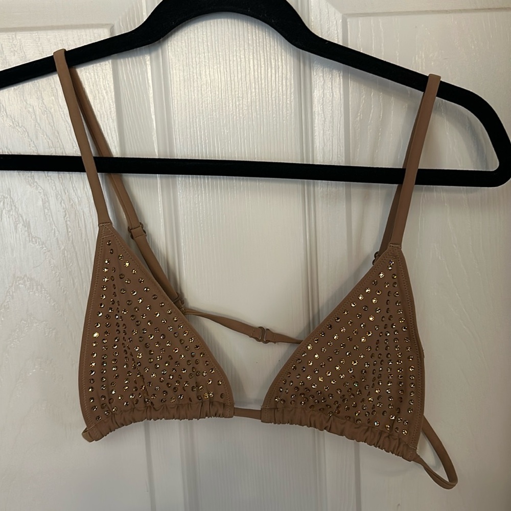 Skims rhinestone swim top